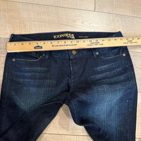 EXPRESS ZELDA SKINNY JEANS NEW 12 LONG - Picture 4 of 9